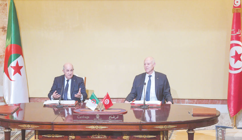 Abdelmadjid Tebboune en visite d’état de deux jours à Tunis: Une nouvelle «phase historique» de coopération entre les deux pays
