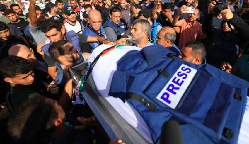 Gaza : quatre journalistes perdent la vie dans une frappe sioniste