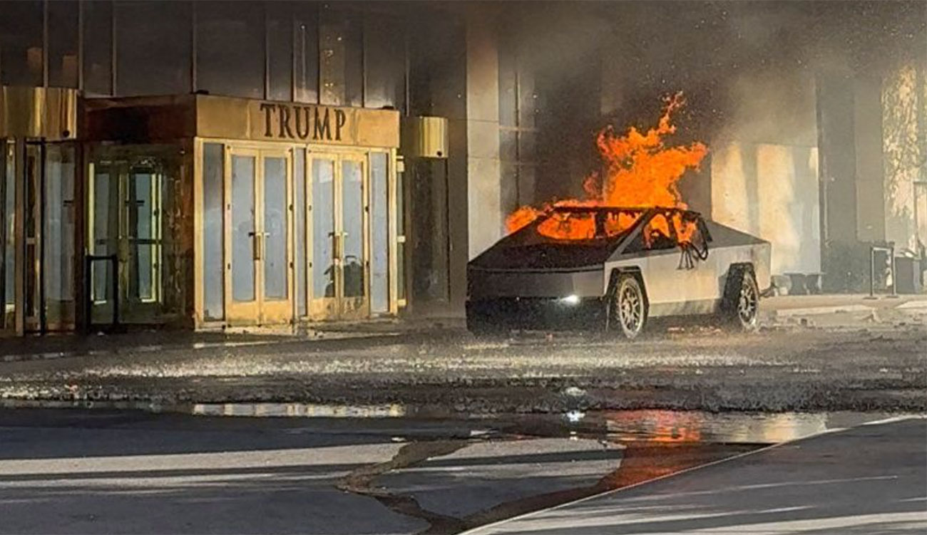 Explosion d’un Tesla Cybertruck devant l’Hôtel Trump à Las Vegas : Enquête en cours sur un incident troublant