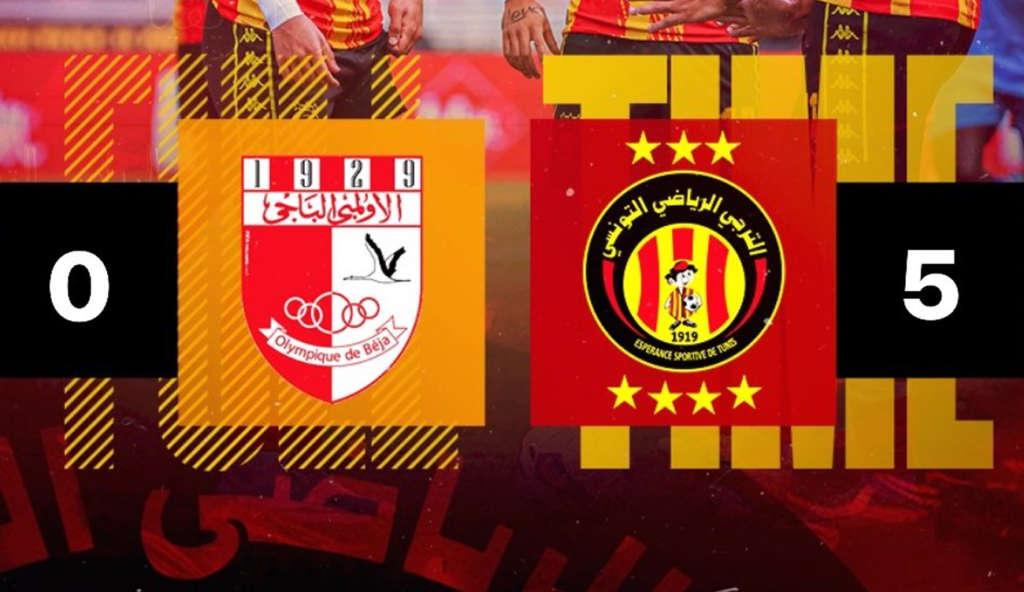 L’Espérance de Tunis s’impose 5-0 et remporte son 34ᵉ titre de champion