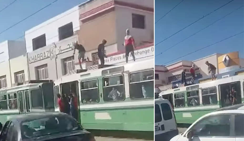 Métro léger : Les acrobaties des usagers sur le toit de la ligne 5