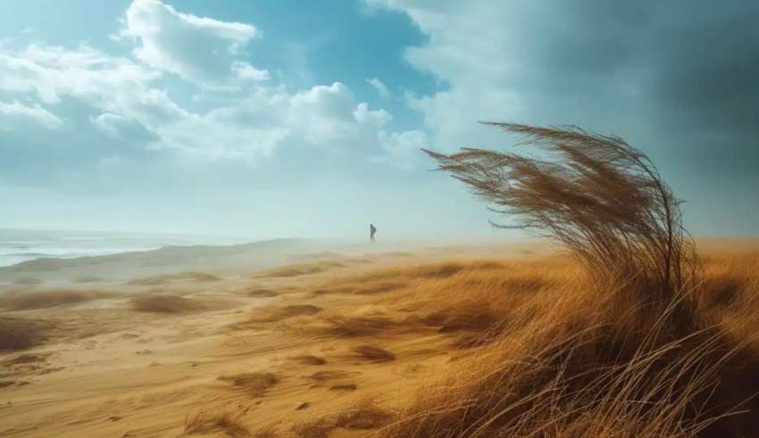 Tozeur : fortes rafales de vent de sable, des arbres...