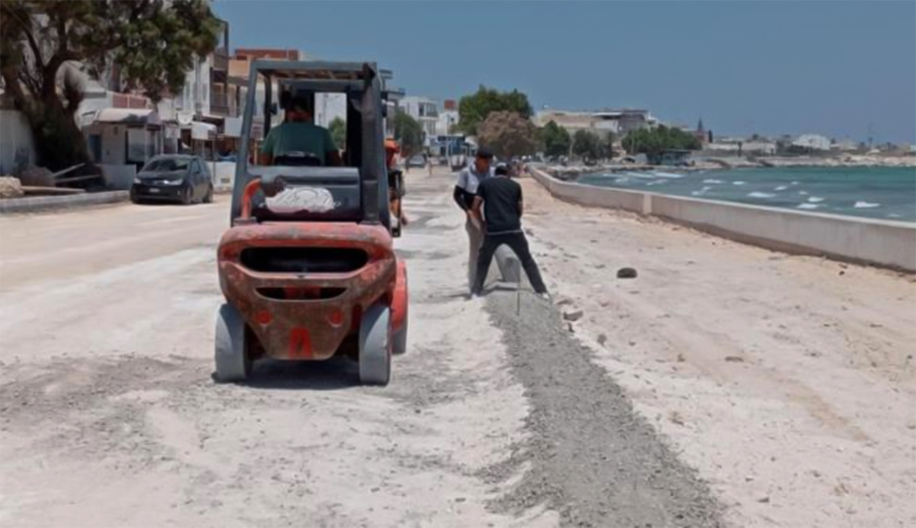 Mahdia – Réhabilitation de la route côtière reliant Salakta à Ksour Essef : L’avancement de la réalisation ne dépasse pas les 25%