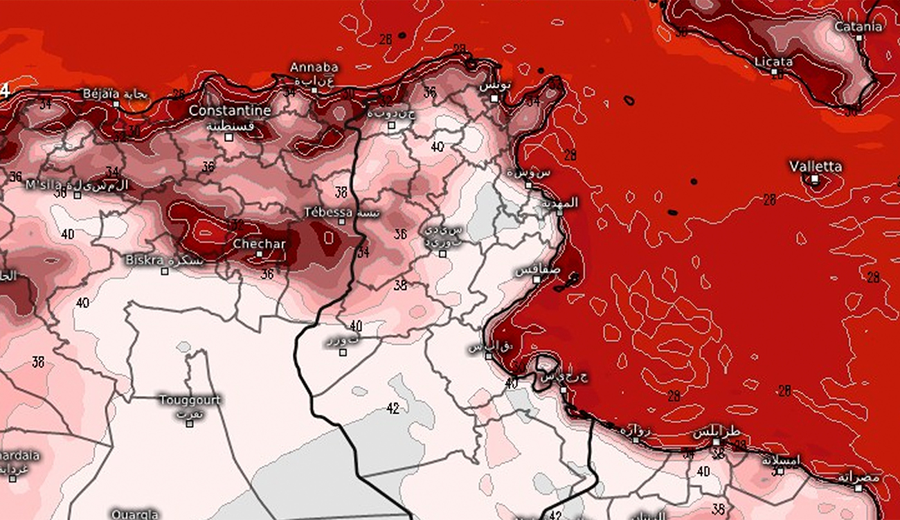 Chaleur intense attendue sur tout le territoire tunisien lundi