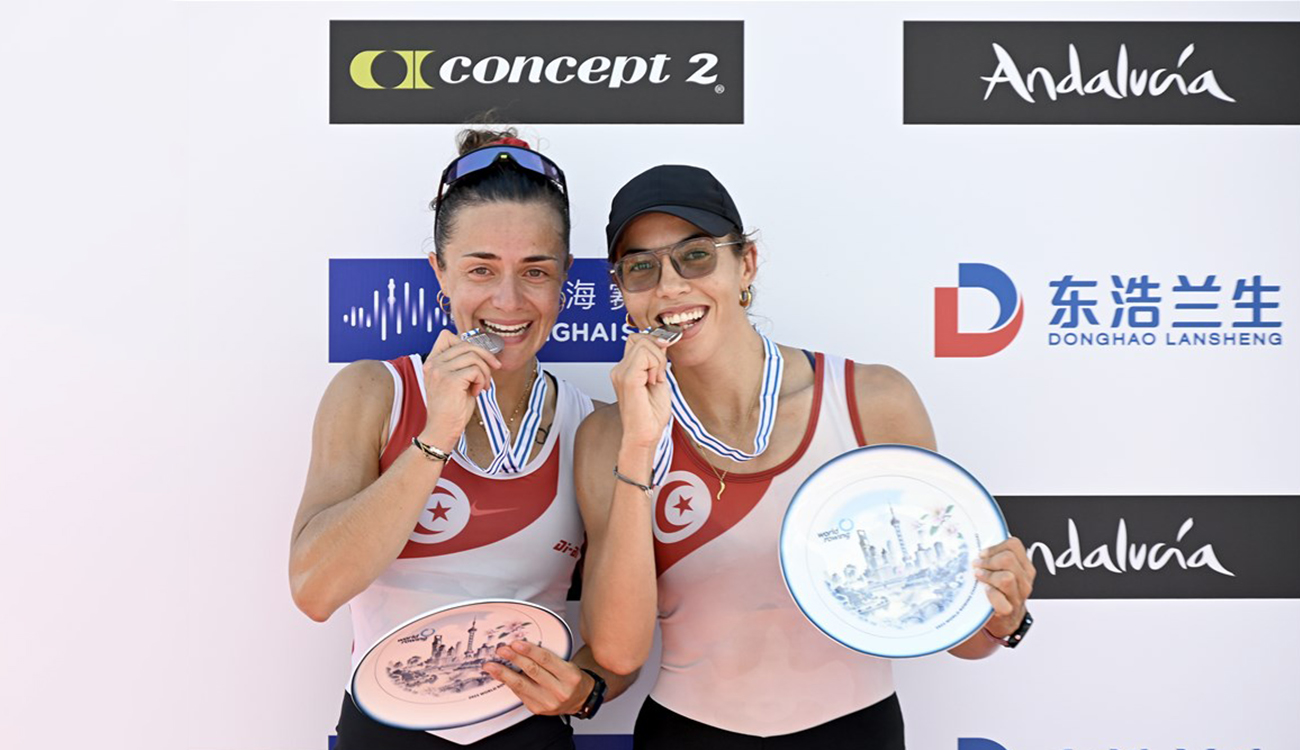 Aviron 2025 – La paire Krimi-Dhaouadi, médaillée d’argent aux Mondiaux de Shanghai : « Au-delà de nos espérances ! »