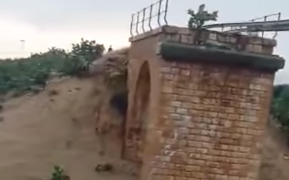 Kasserine : effondrement partiel d’un pont ferroviaire suite aux fortes pluies