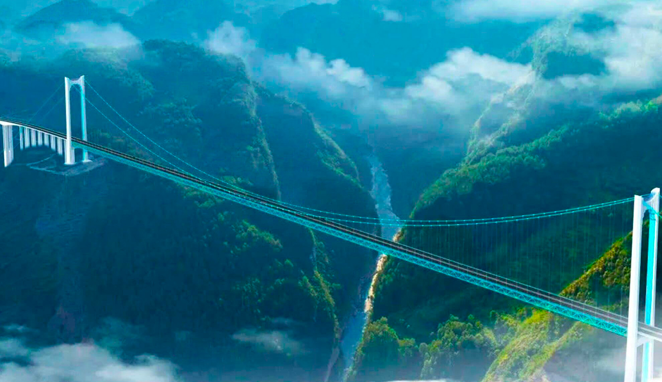 Dimanche prochain : la Chine ouvre à la circulation le pont le plus haut du monde