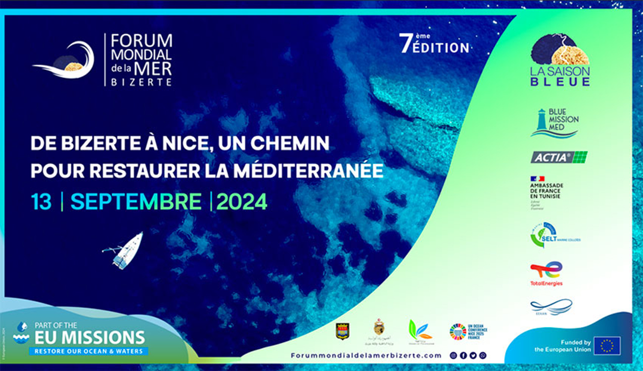 Ouverture aujourd’hui du Forum mondial de la mer à Bizerte : « De Nice à Bizerte, comment va la Méditerranée ? »