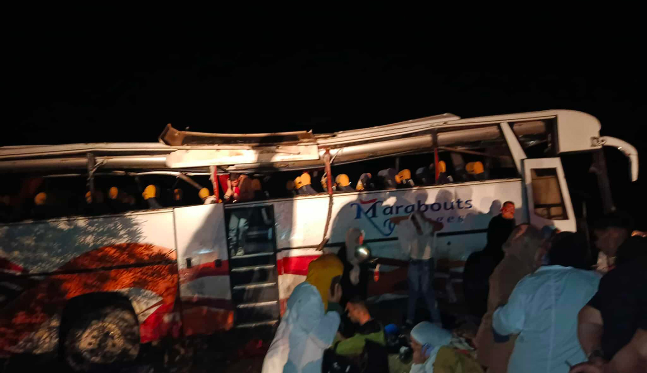 Accident de la route à Bizerte : un bus de transport d&rsquo;ouvriers dérape