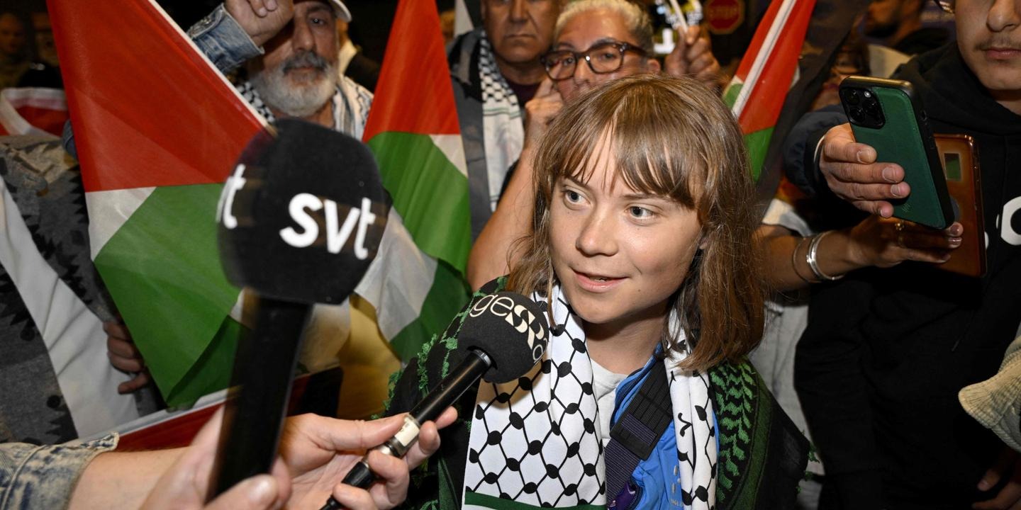 Greta Thunberg traînée au sol et humiliée par les soldats sionistes