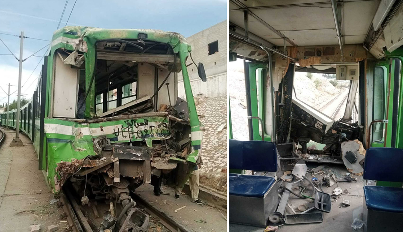 Collision, hier, entre deux métros à Tunis : des questions en suspens   