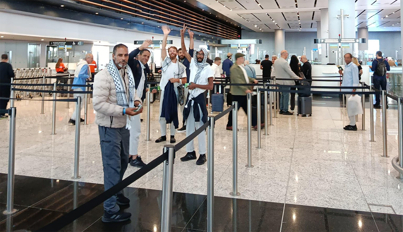 Flottille Soumoud : aujourd’hui, arrivée à Tunis-Carthage du premier groupe de militants libérés