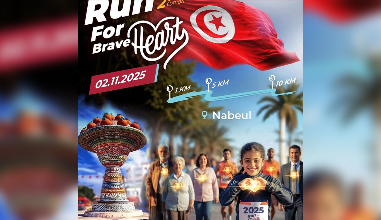 Nabeul : le 2 novembre, plus de 1000 coureurs participeront au Marathon Run For Brave Heart