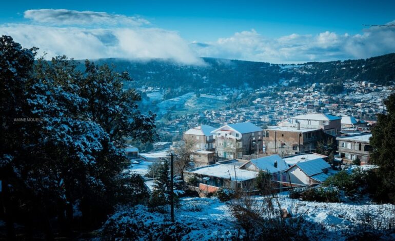 Chutes de neige sur les hauts de l’Ouest tunisien et l’est algérien
