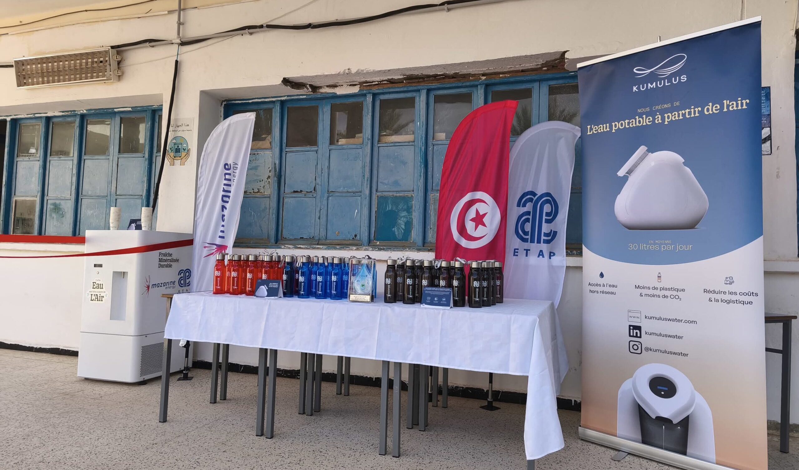 Kébili : 8 appareils Kumulus pour fournir de l’eau potable...