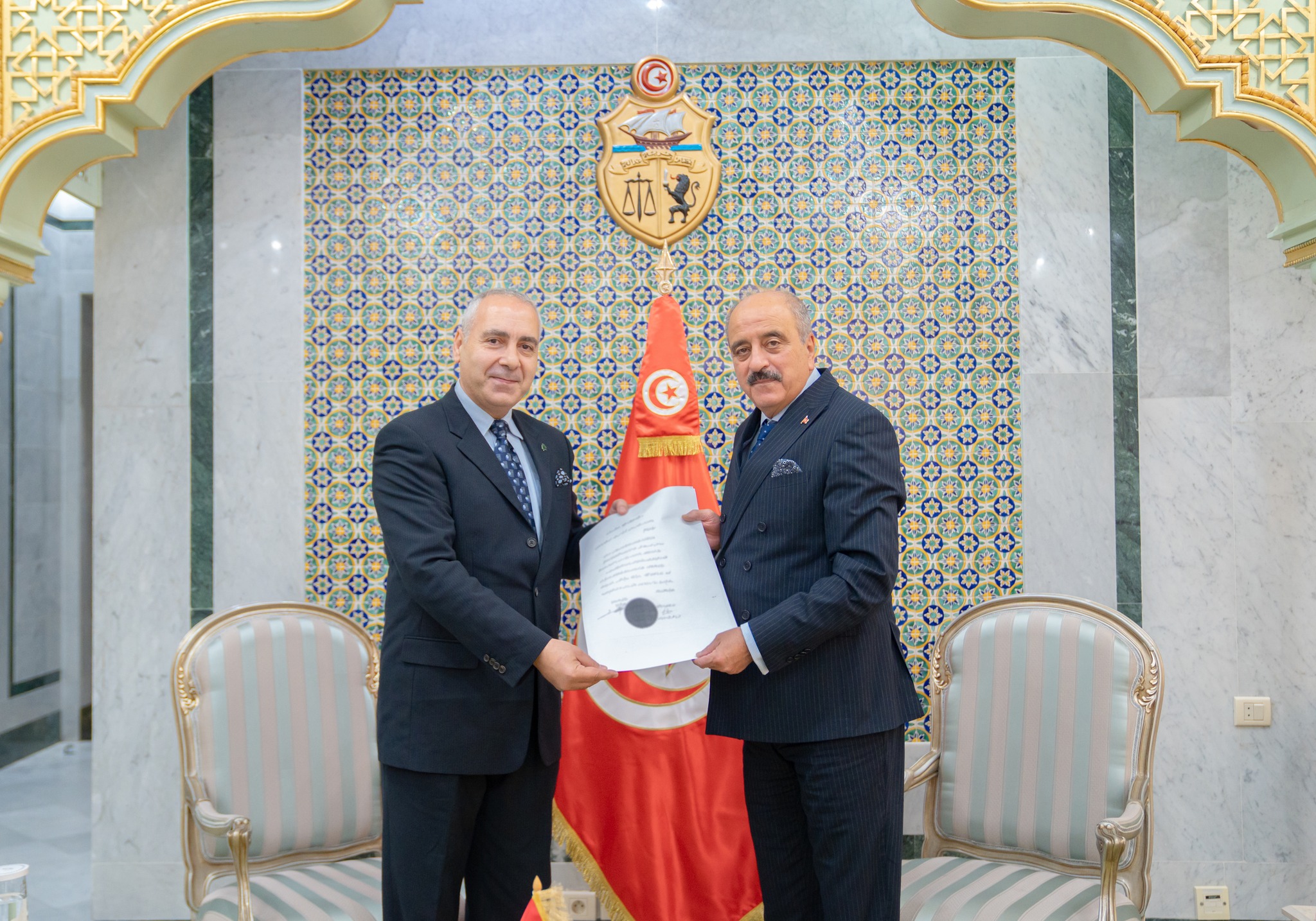 Nafti reçoit les lettres de créance du nouvel ambassadeur du...