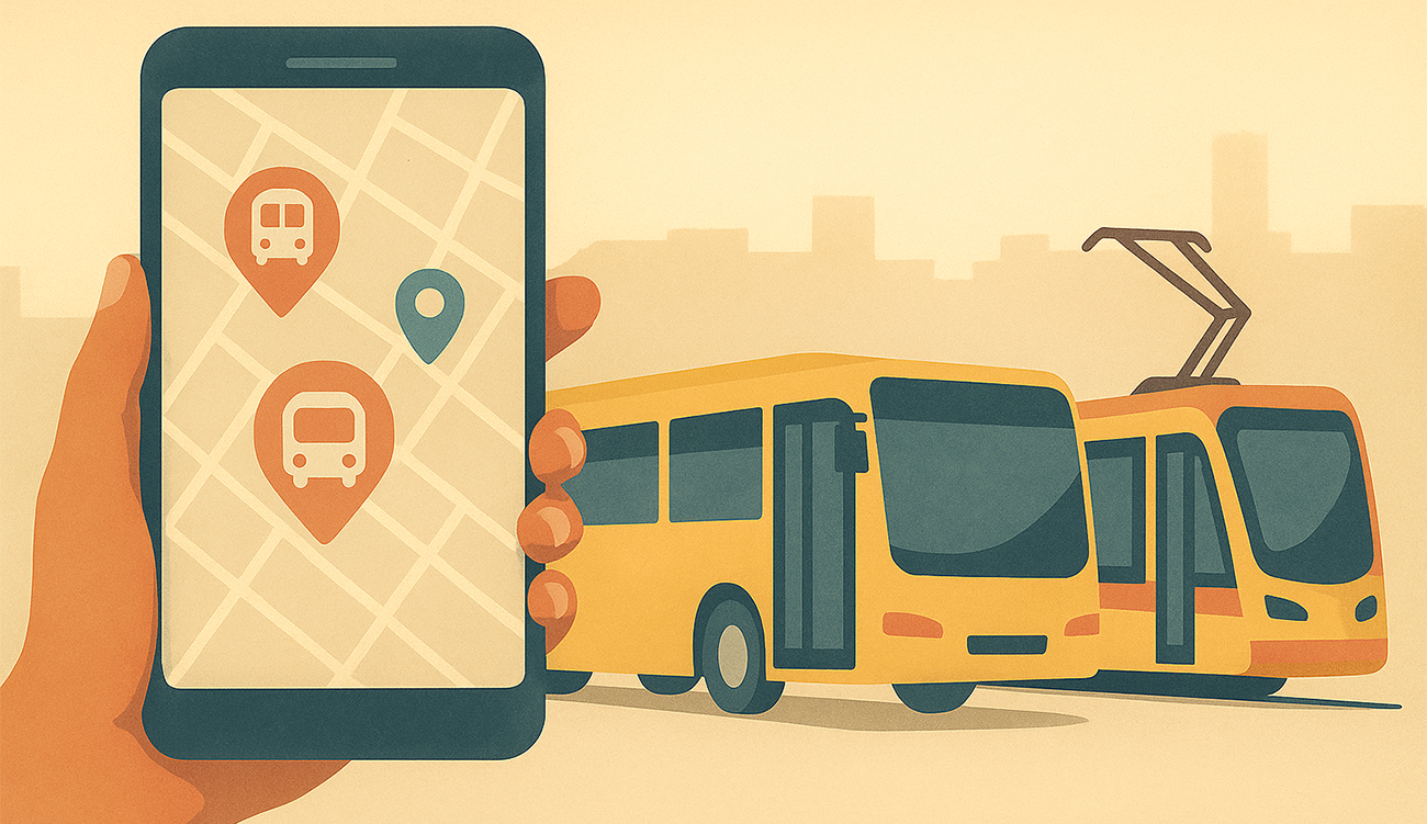 Une application pour suivre en temps réel les transports publics...