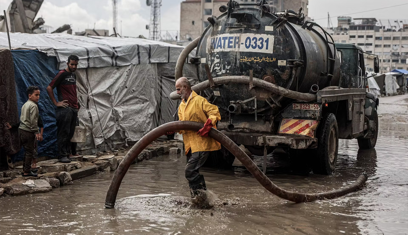Gaza sous les pluies : l’UNRWA alerte sur une catastrophe...