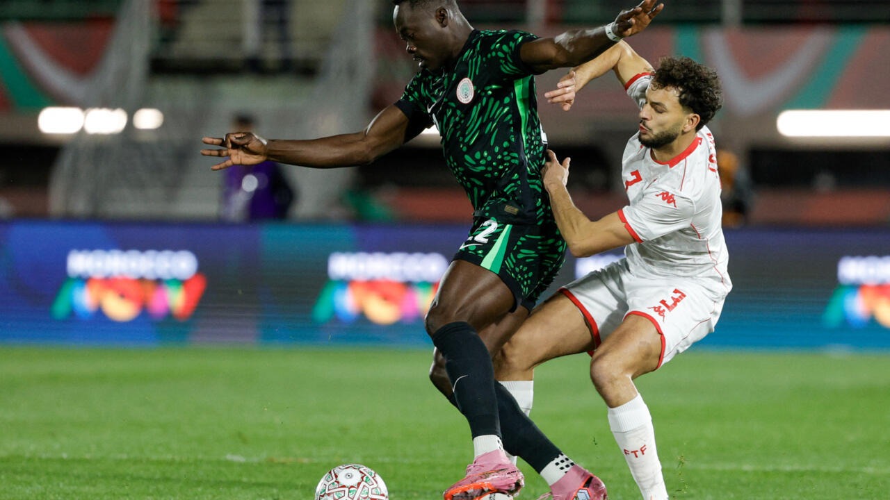 Le Nigeria mène 1-0 face à la Tunisie à la...