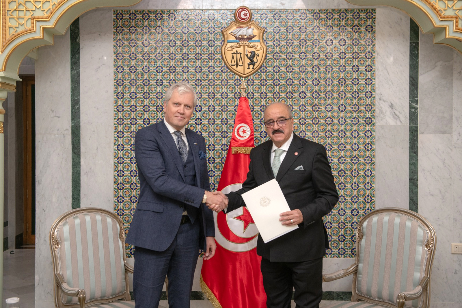 Mohamed Ali Nafti reçoit le nouvel ambassadeur d’Estonie accrédité en...