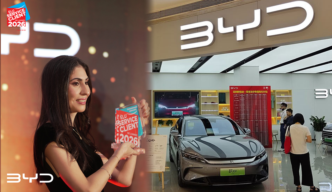 BYD Tunisie élue Service Client de l’Année 2026 dans la...
