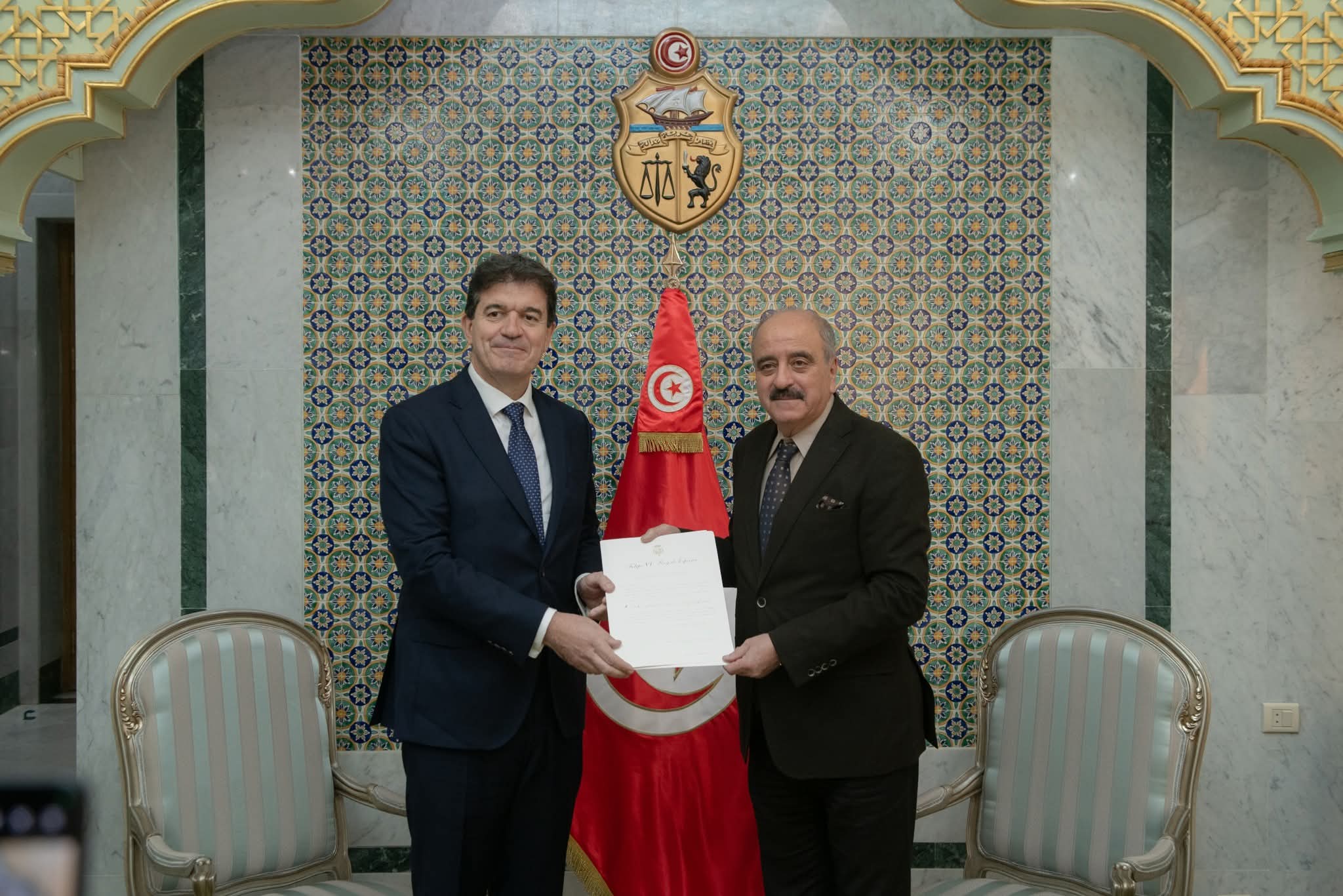 Nafti reçoit les Lettres de Créance du nouvel Ambassadeur d’Espagne...