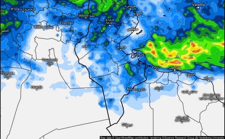 مهدي غنوشي يحذر: هدوء خادع يسبق عواصف وأمطار غزيرة الأربعاء