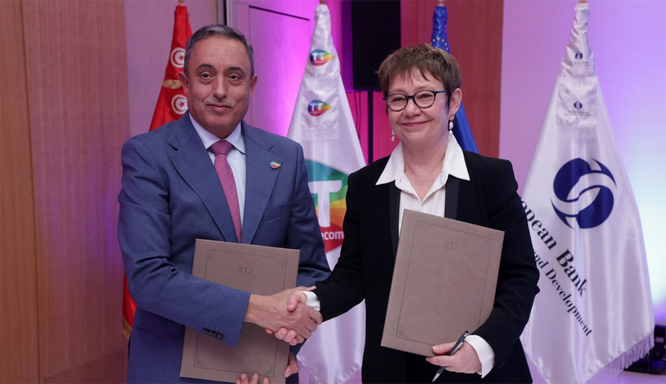 Partenariat stratégique et innovant entre Tunisie Telecom, la BERD pour...