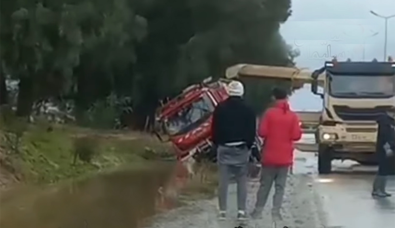 Soliman : renversement d’un camion de la protection civile