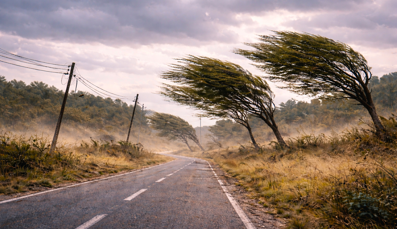 Météo : Rafales records à 130 km/h et pluies orageuses...