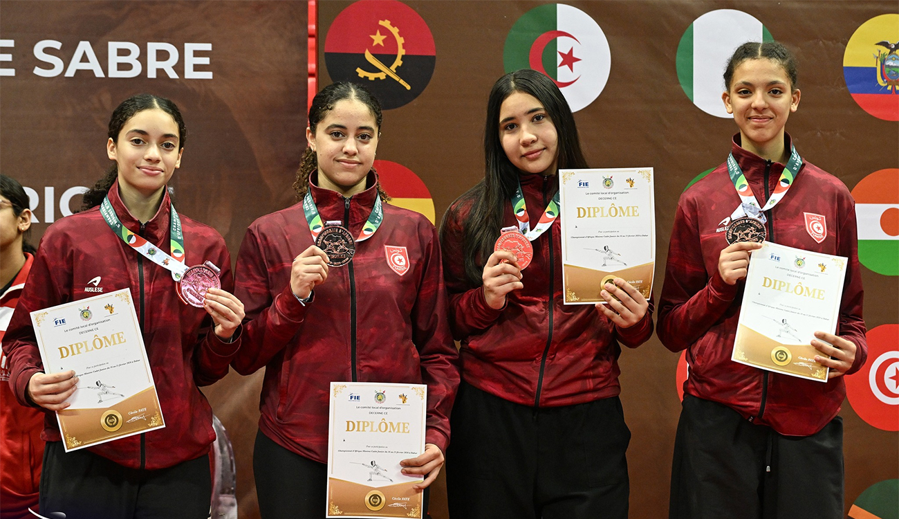 Escrime : la Tunisie termine les Championnats d’Afrique sur une...