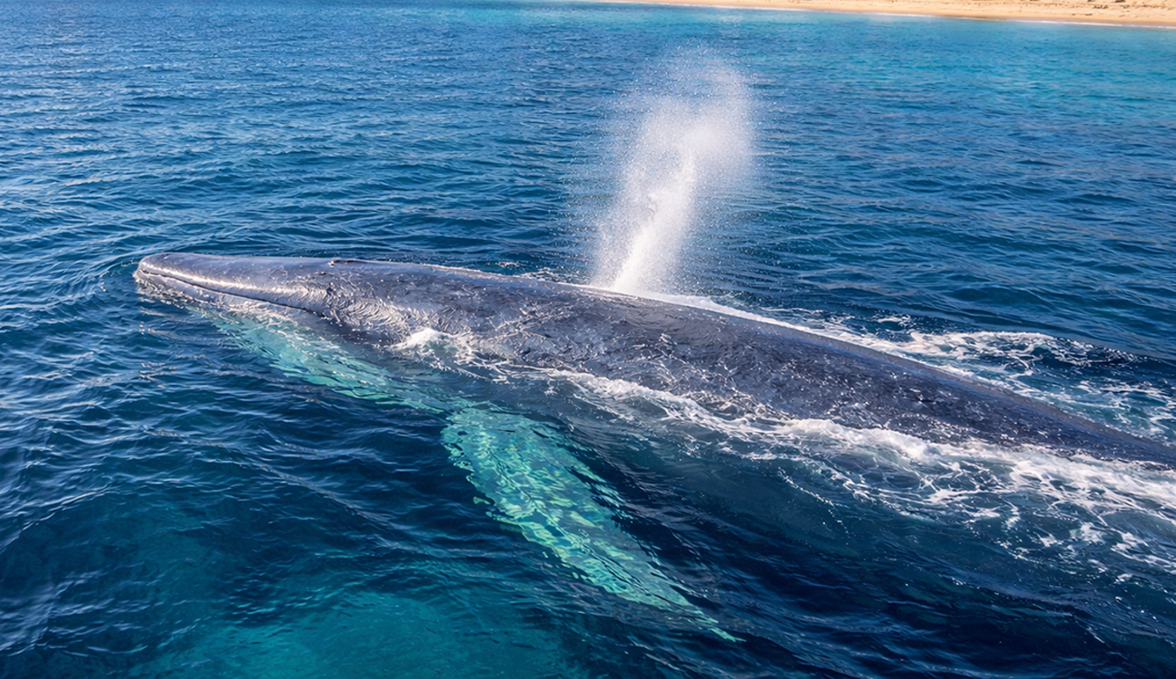 La baleine bleue observée au large des côtes tunisiennes