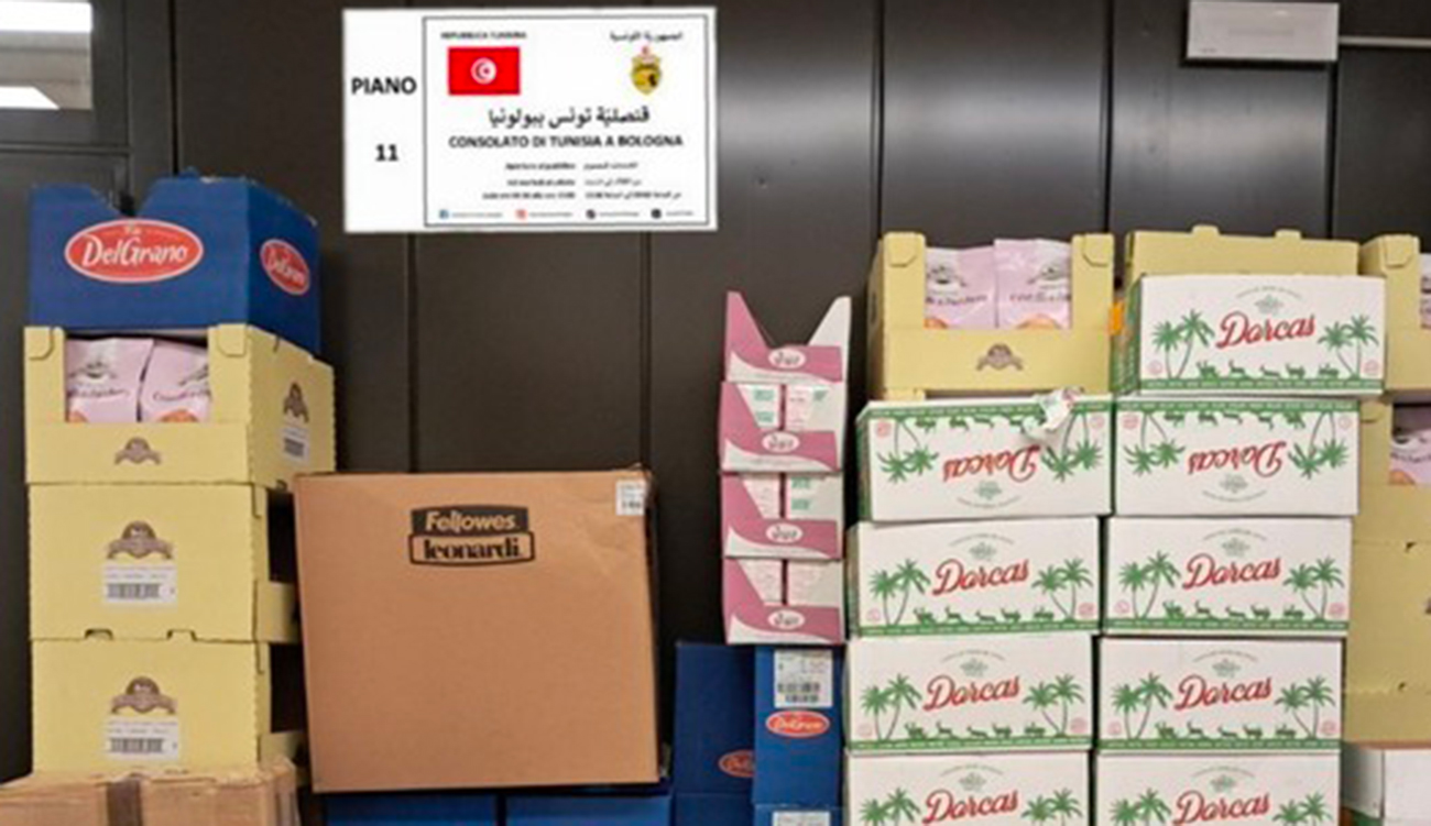 Consulat tunisien à Bologne : distribution d&rsquo;aides alimentaires aux détenus...