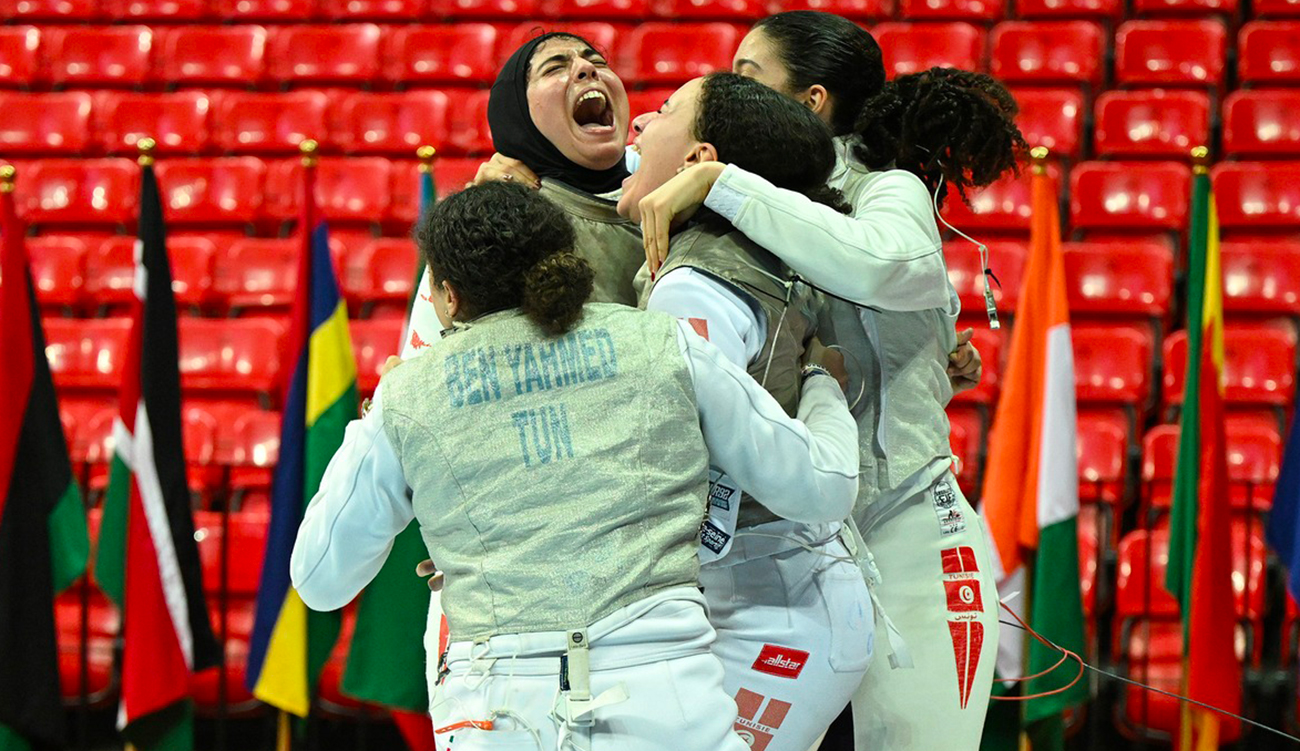 Championnats d’Afrique d’escrime :  l&rsquo;équipe junior de fleuret décroche...