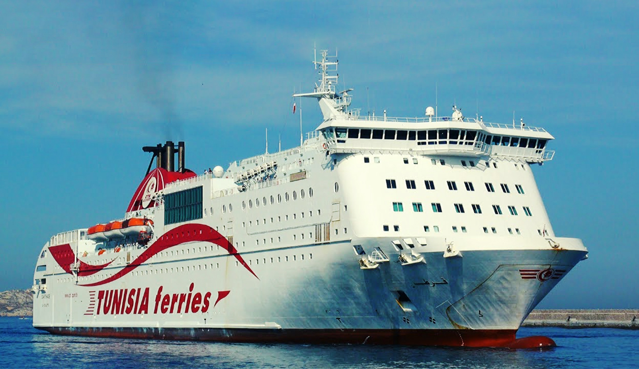 Traversée La Goulette – Marseille : le ferry “Carthage” ajuste...
