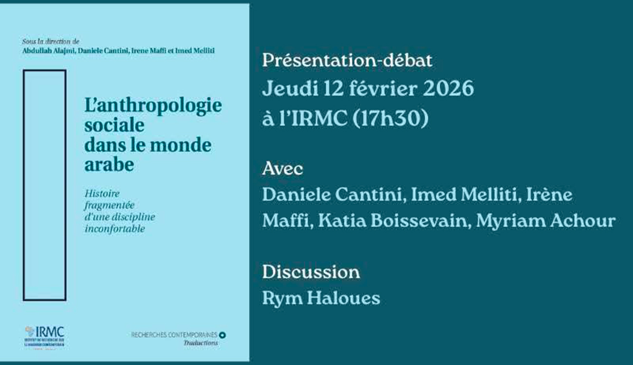 «L’anthropologie sociale dans le Monde Arabe» : Une discipline en...