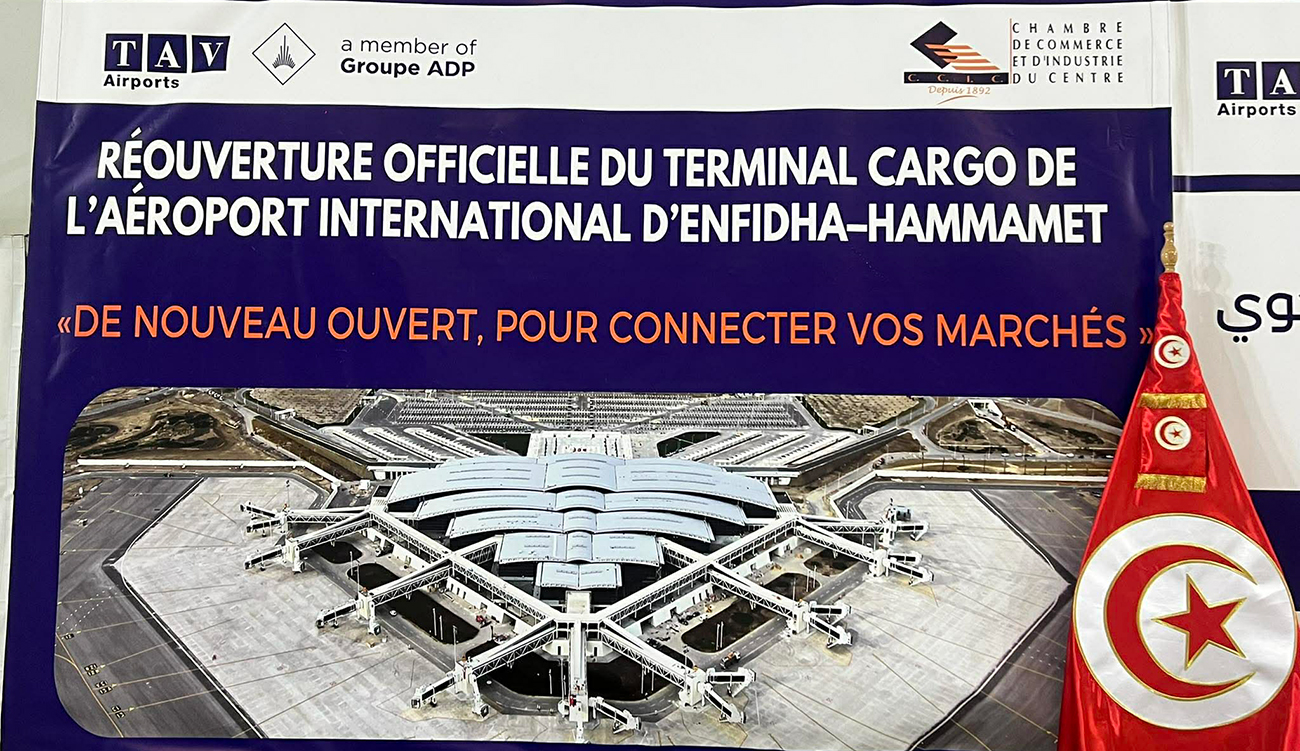 Aéroport international d’Enfidha-Hammamet : réouverture officielle du terminal cargo