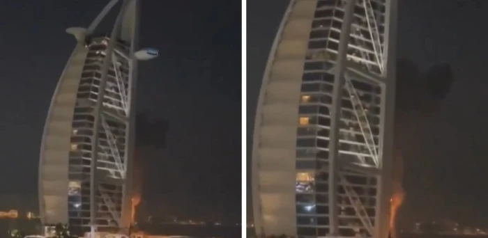 Une frappe iranienne cible le bâtiment de Burj Al Arab...