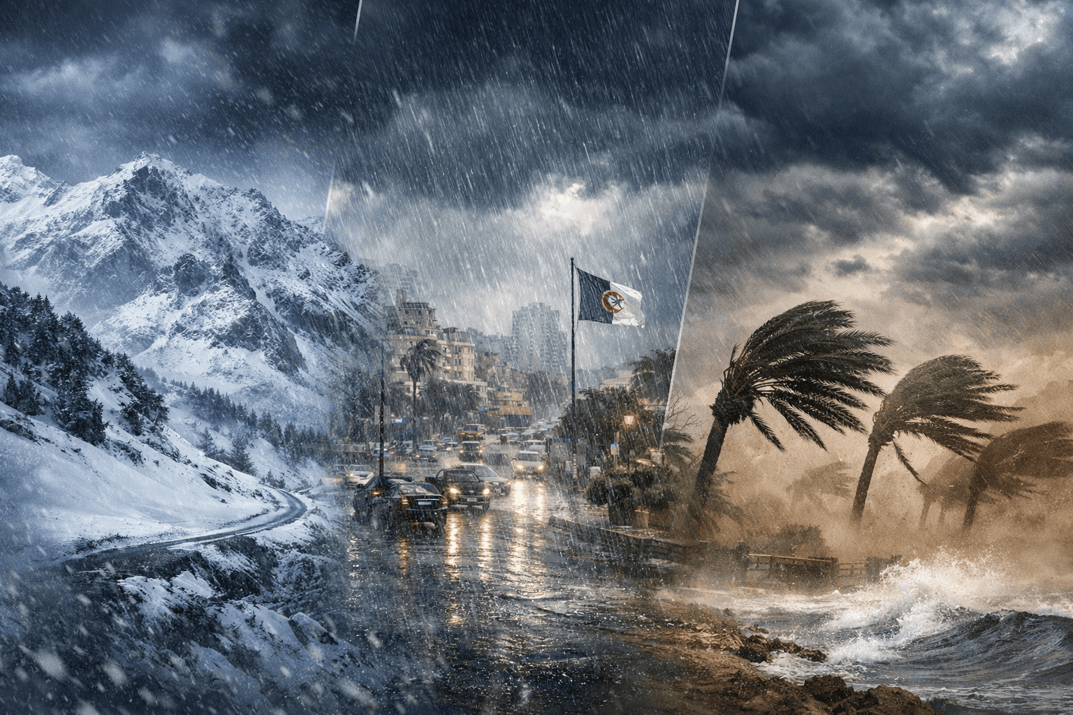 Algérie : sept alertes météo pour neige, pluie et vents...