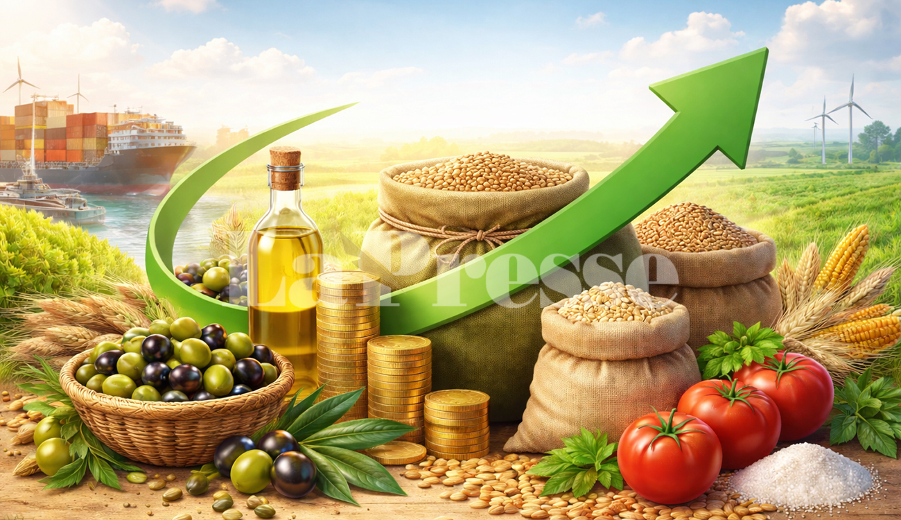 La balance commerciale alimentaire dégage un excédent de 489,7 MD...