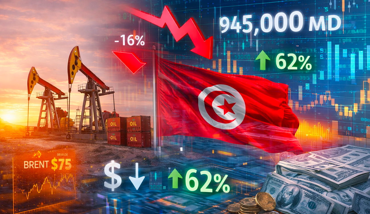 Tunisie : le déficit commercial énergétique recule de 16 %...