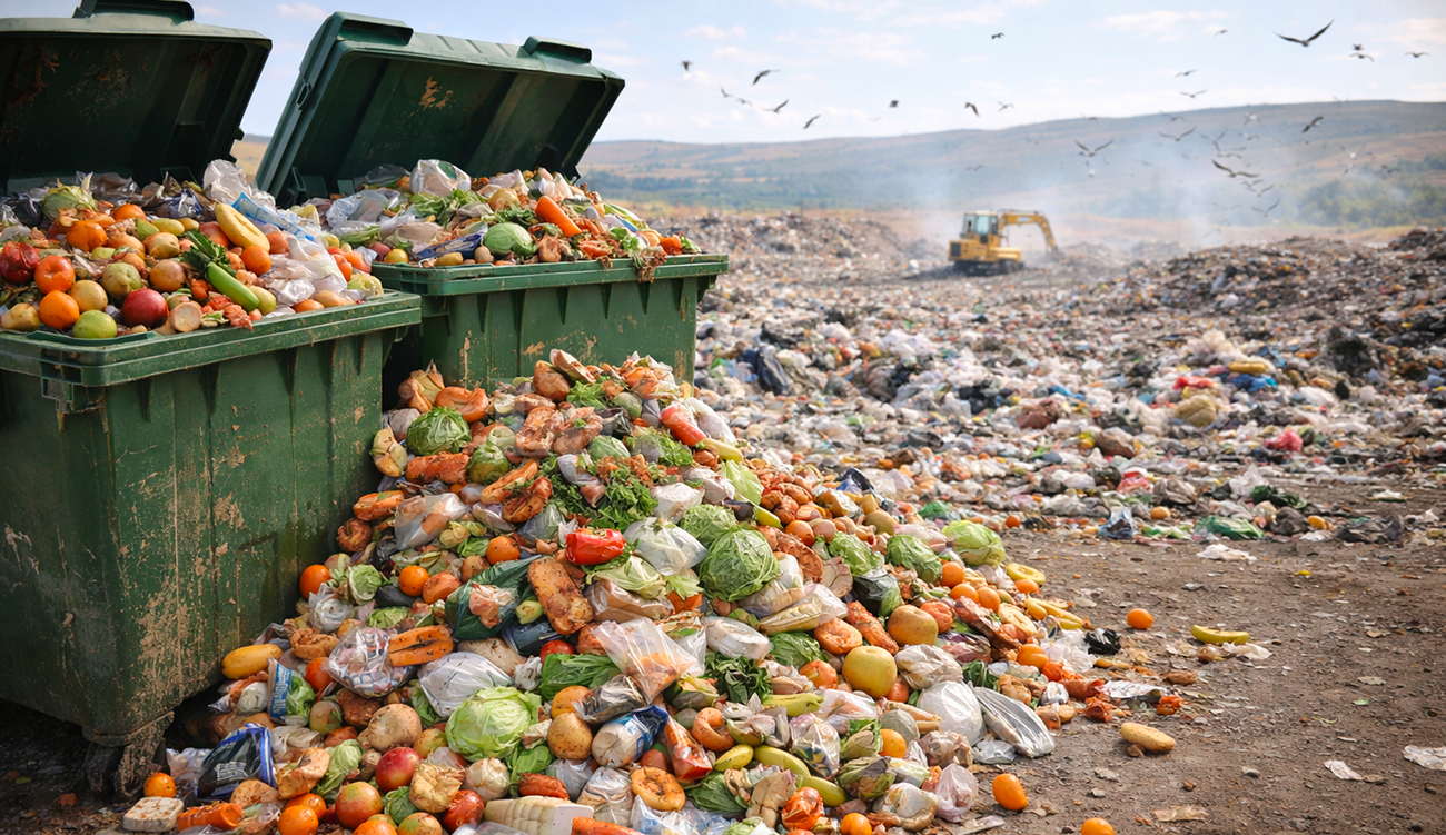 Production alimentaire mondiale : Près d&rsquo;un tiers finit dans les...