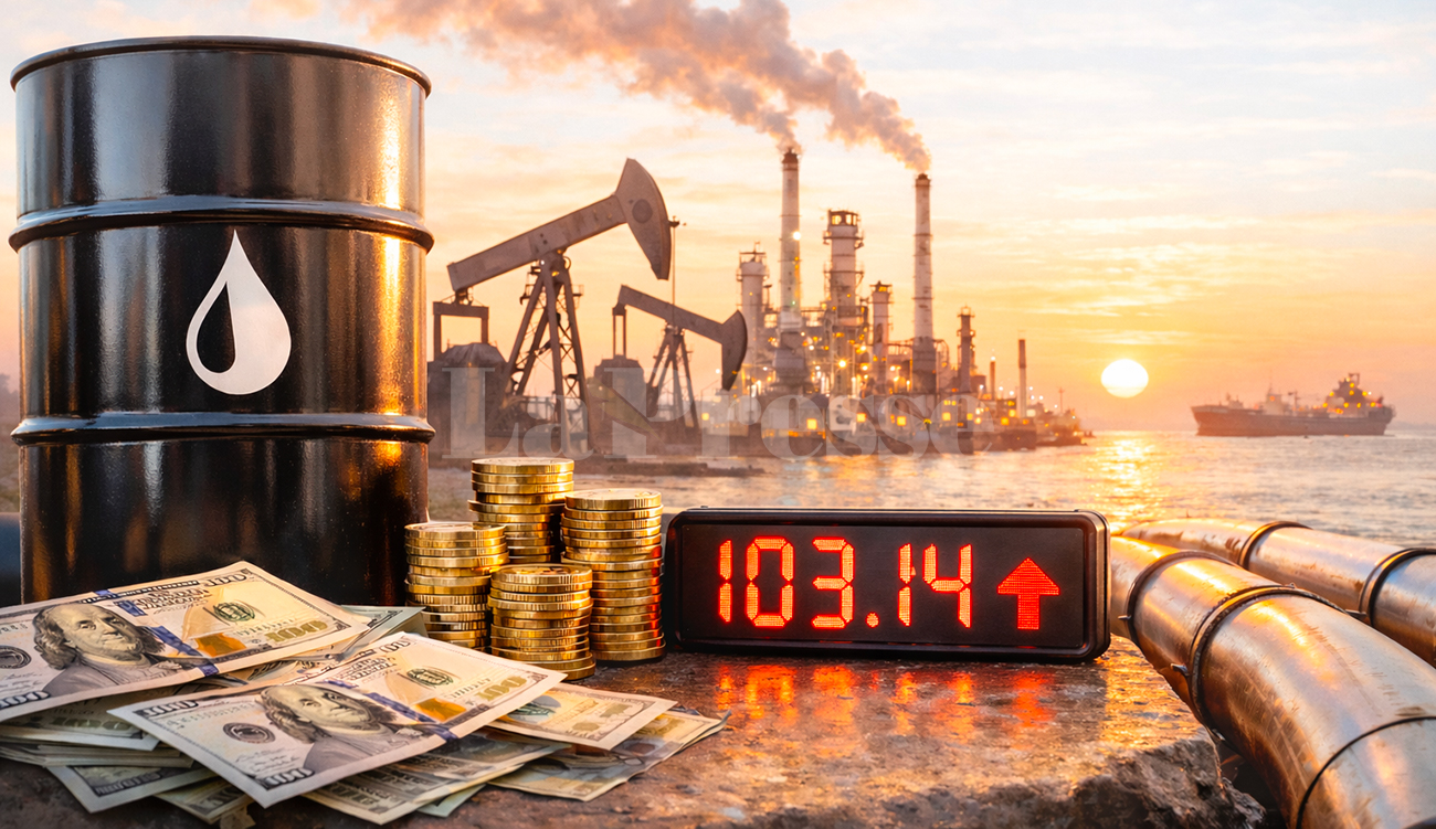 Pétrole : le baril de Brent à plus de 103...