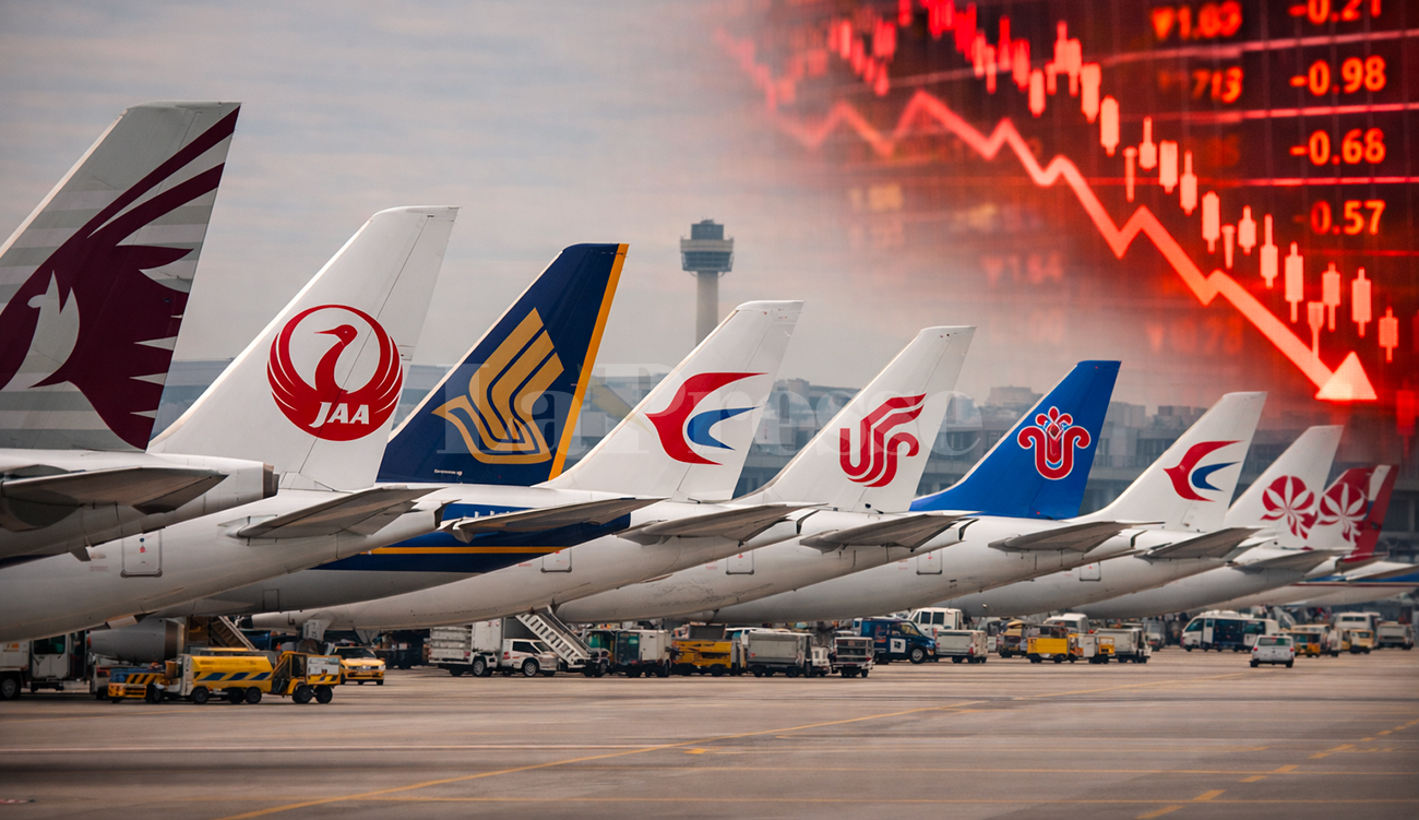 Transport aérien : Les actions des compagnies asiatiques plongent face...