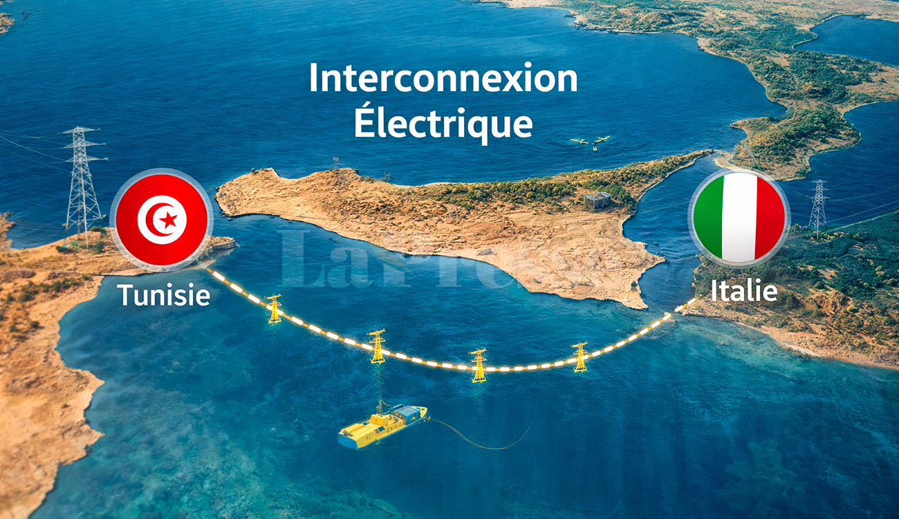 Interconnexion électrique Tunisie-Italie : un investissement de 582 millions d&rsquo;euros...