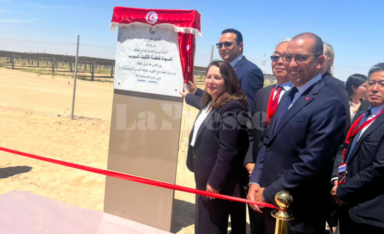 La centrale solaire de Tozeur inaugurée, une nouvelle étape attendue aujourd’hui à Sidi Bouzid