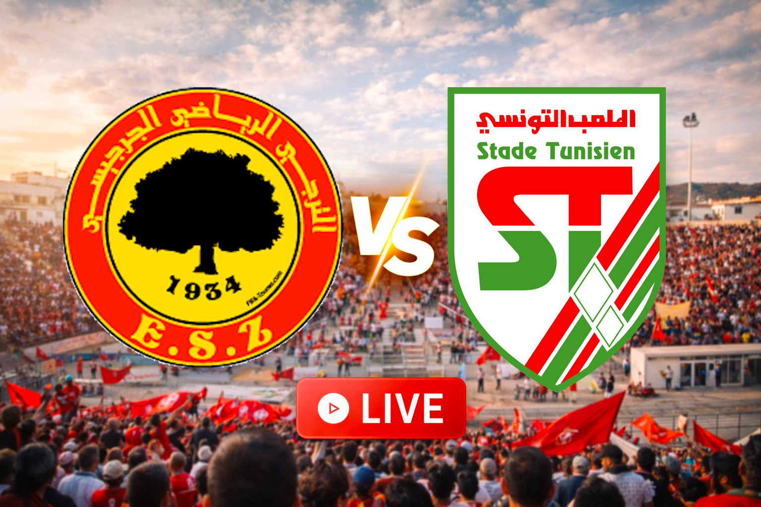 Où regarder en direct Espérance de Zarzis–Stade Tunisien ce samedi...