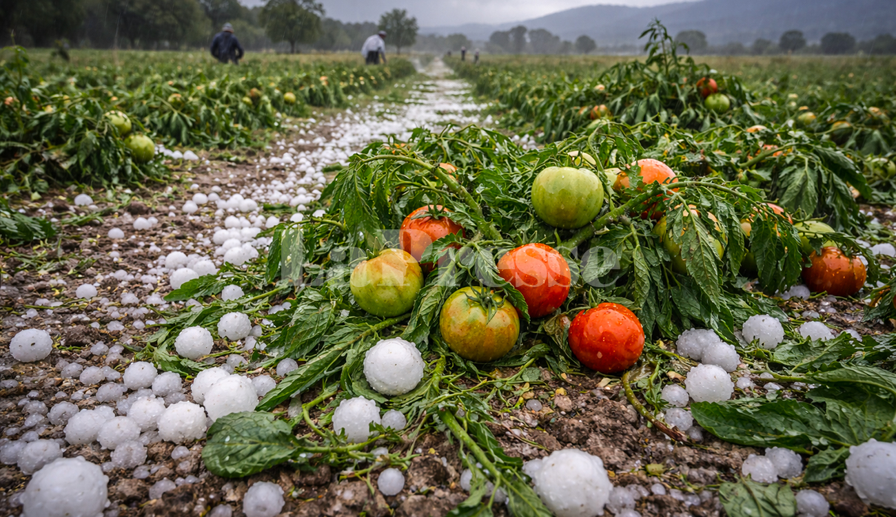Kasserine : la grêle frappe les cultures, les pluies relancent...