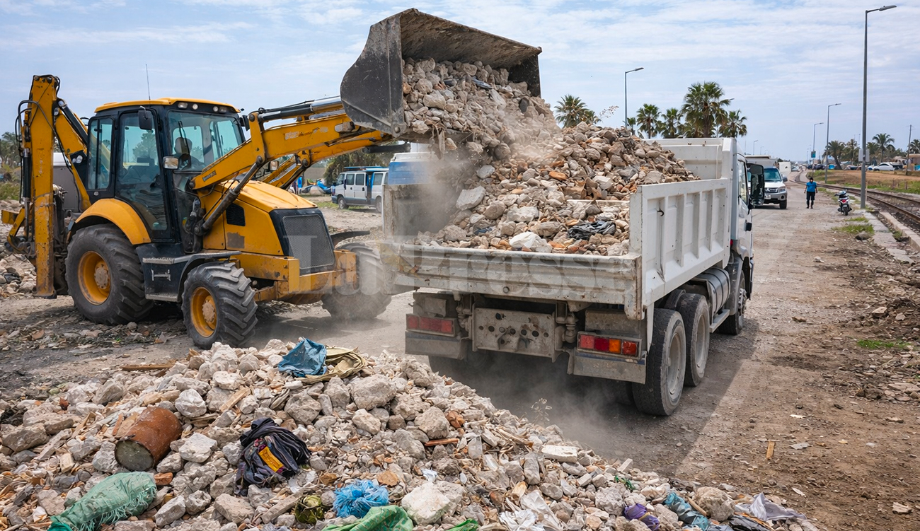 Ksibet El Mediouni : 250 tonnes de gravats et déchets...