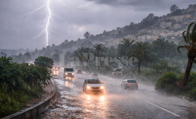 Météo : Orages et grêle attendus cette nuit en Tunisie